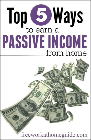 Are you looking for a way to make money on your sleep! Here are the top 5 ways to make a passive income from home.