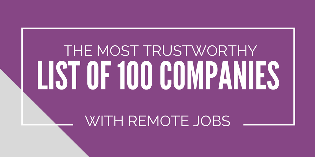 Top 100 Remote Work From Home Jobs Apply Today 